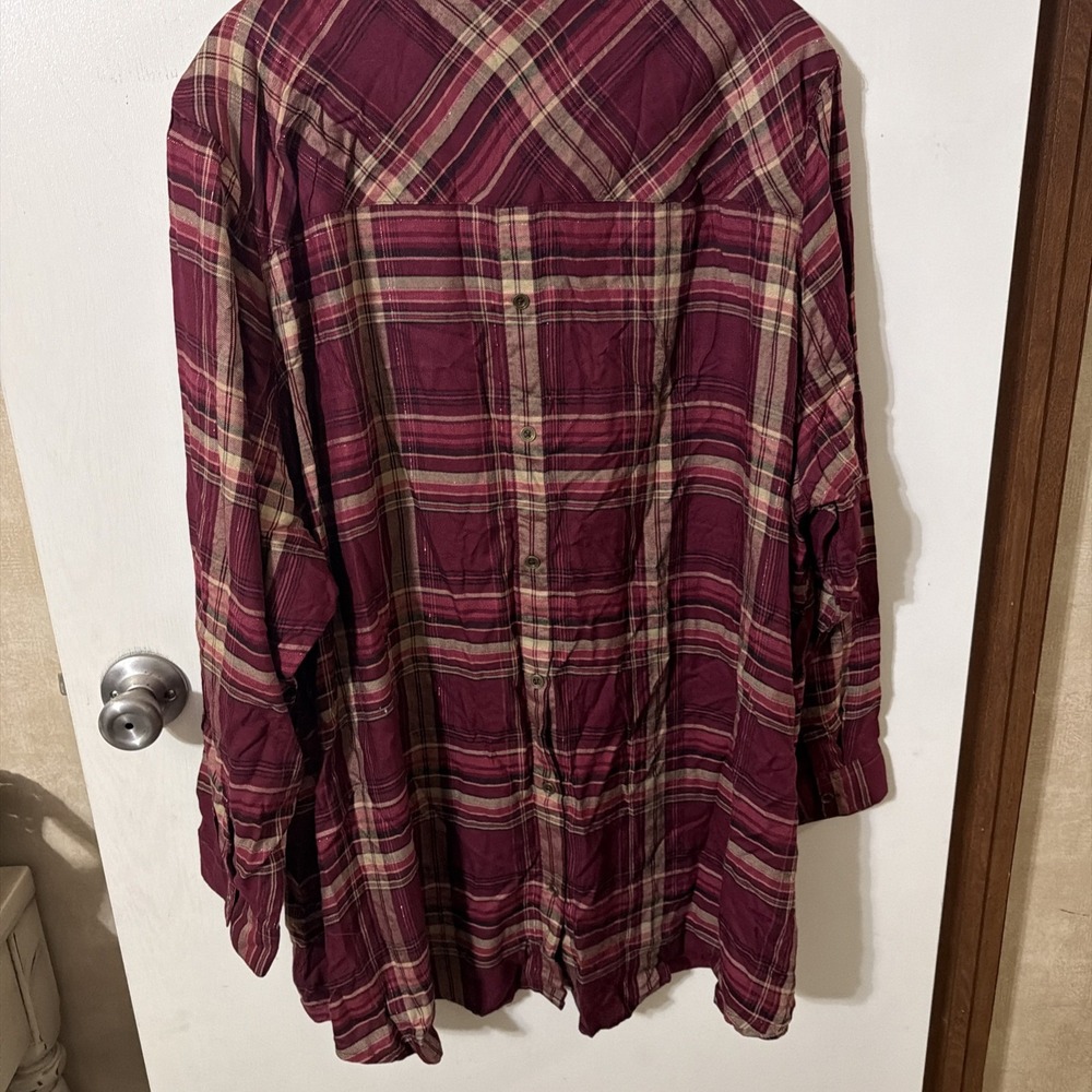 Catherines Button Down Shirt Size 3X Long Sleeve - Picture 5 of 8